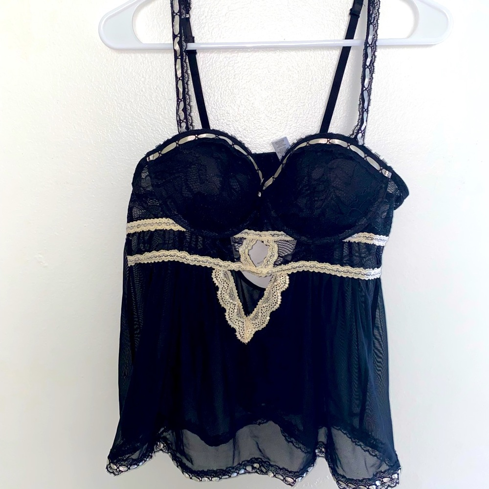 Black lingerie, size Medium